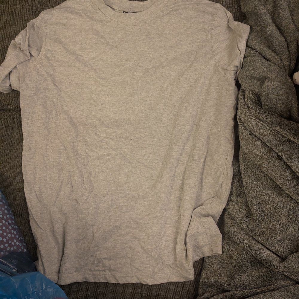 Gray Short Sleeve Tee Casual Shirt